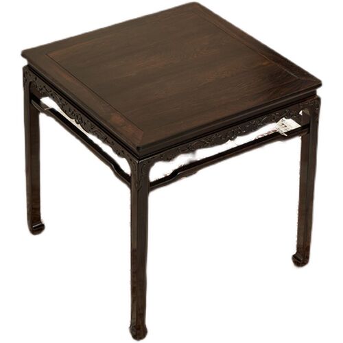 蕴秀阁红木方桌紫光檀正方桌明式家具黑酸枝棋牌桌东非黑黄檀茶桌