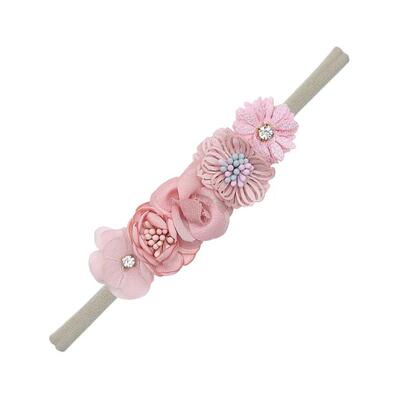 5Pcs/Lot Artificial Flower Baby Headband born Boys Girls Fak