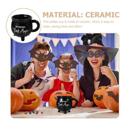 Mug Cup Ceramic Halloween Coffee Cauldron Mugs Tea