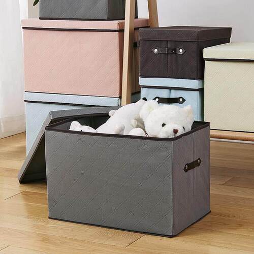 Bamboo charcoal clothes storage box cloth large folding