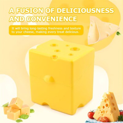 Sliced Cheese Storage Container Flip Top Fridge Organizer