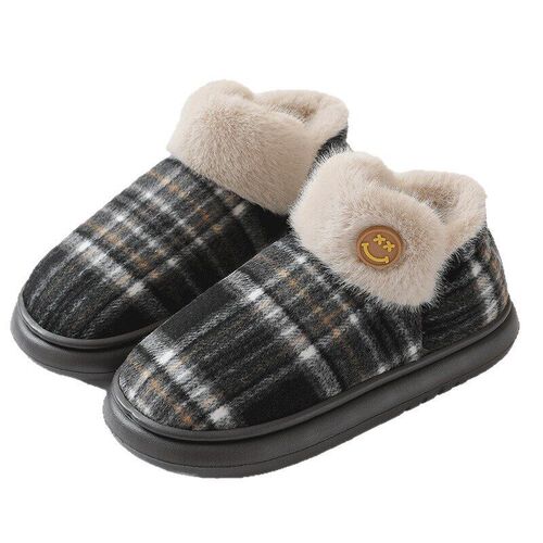 Cotton Slippers With Heel For Men, Thick Soles For Home, War