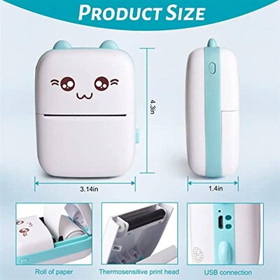 Mini Photo Pocket Printer Portable Ink-free Thermal 57mm er