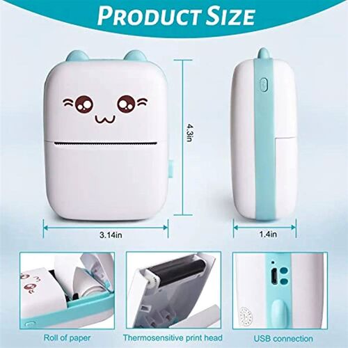 Mini Photo Pocket Printer Portable Ink-free Thermal 57mm er