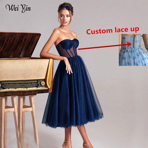 Custom Color 2021 Lavender/Pink/Blue A Line Tulle Long Prom