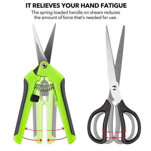Garden Pruning Shears Set - Stainless Steel Trimming Scissor
