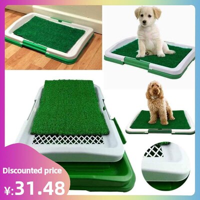 PeT DoG Grass PaD ToILeT MaT InDoor TraInInG Loo Tray PuPPy