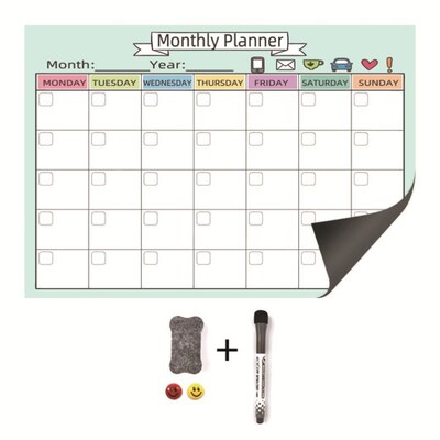 Magnetic Whiteboard Fridge Magnet Stickers Dry Erase Planner