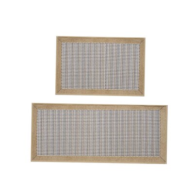 Kitchen floor mat Dirt resistant carpet woven mat编织垫子