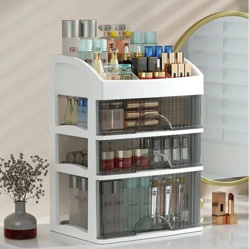 Drawer Makeup Organizer Large Capacity Plastic Makeup Storag