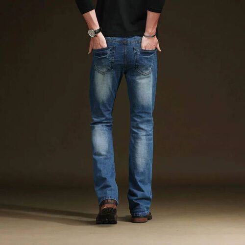 Mens Jeans Mens Ripped Jeans Beggars Pants Micro-Flare Den