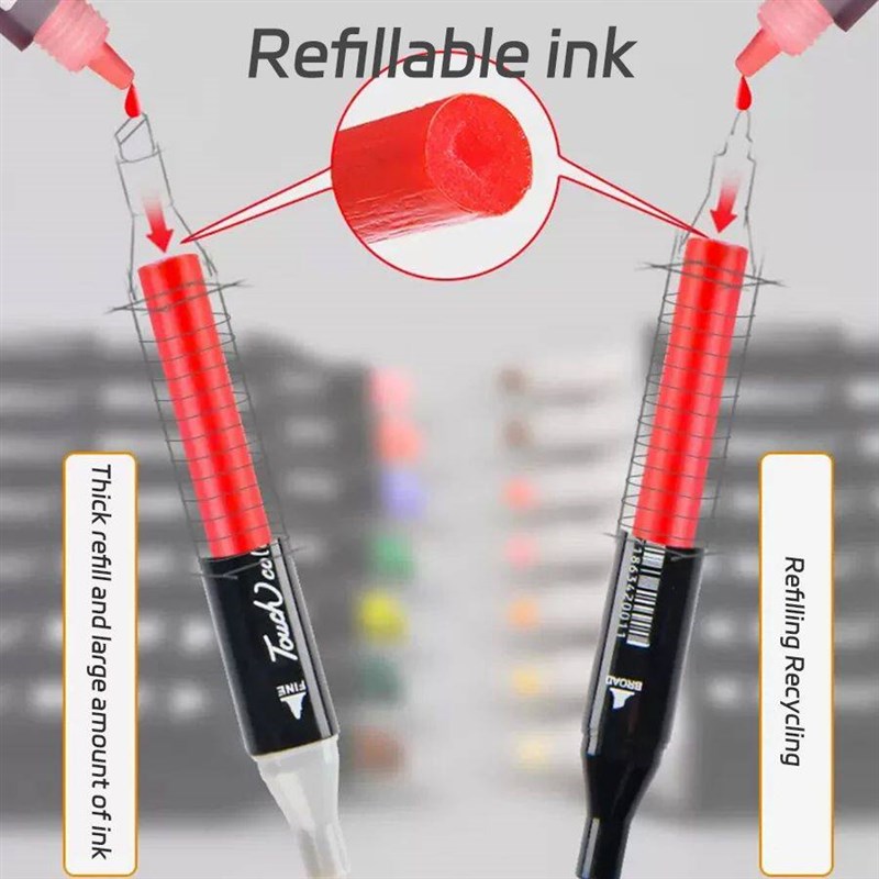 12/24/36/48/60/80 Colores Markers Brush Pens Set Painting Dr图片