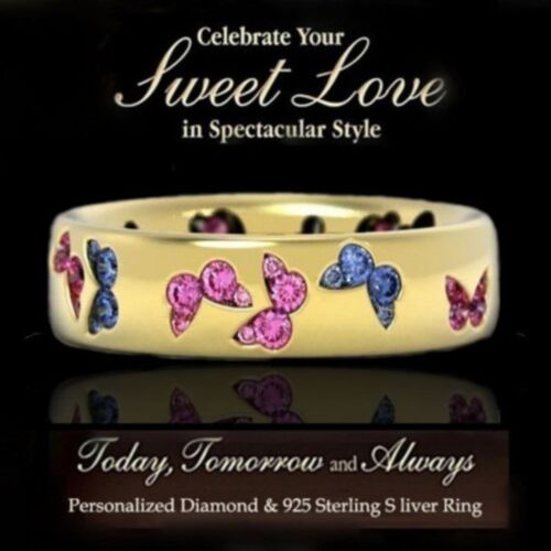 Elegant Colorful Fashionable Creative & Butterfly Rings, Wom