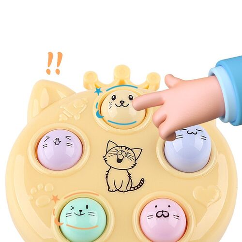 Cute Cat Pop Out Kids Whack a mole Fidget Toy Infinity Poppe