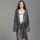 women men raincoat durable cap EVA waterproof poncho thick