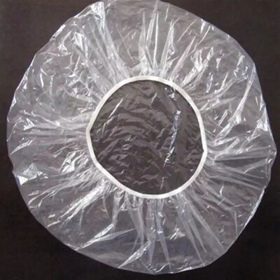 100pcs Disposable Shower Caps Hat Clear Bathing Shower Cap