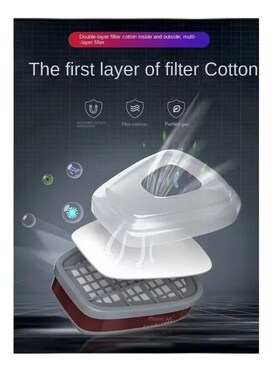 Original 6200 Respirator Reusable Half Face Cover Gas Mask C