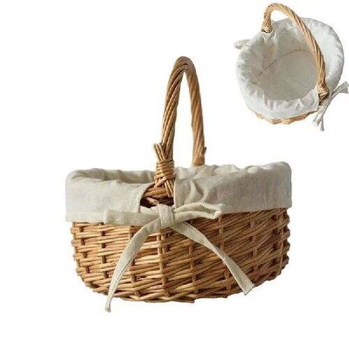 Portable Woven rattan basket flower basket gift basket with