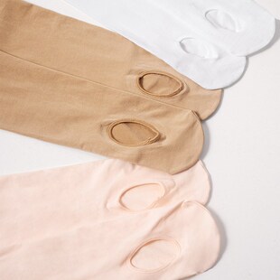 Dance Tights for Kids Girls Adults 60D Holes Ballet Beige Tr