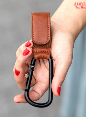1/2pcs PU Leather Baby Bag Stroller Hook Pram Rotate 360 Deg