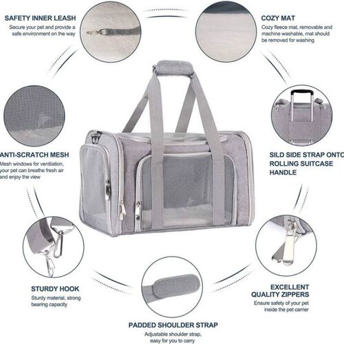 Cat Bag Foldable Portable Outing Breathable Soft Carrier Bac