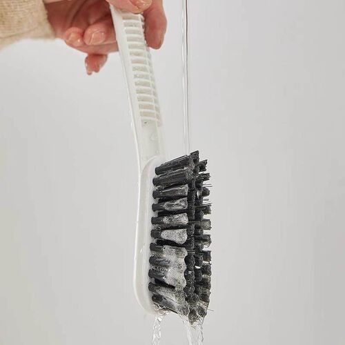 Soft-bristled shoe brush for home use, designed not to damag
