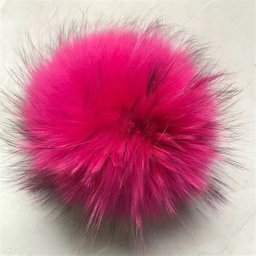 Real Fur Pom Pom Raccoon Fur Pompon Fox Fur Pompoms Nature F