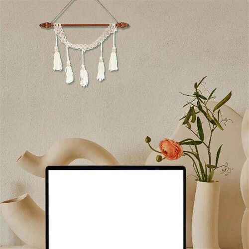 2 Pcs Wooden Hanging ter Hanger Retro Vintage Frames