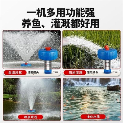 德国鱼塘增氧机浮水泵全自动大功率增氧泵养殖池塘排灌抽