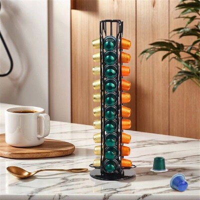 40Pcs Capsule Coffee Stand Rotatable Coffee Holder