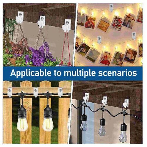 Patio String Light Hook Coat Hanger Hangers for outside