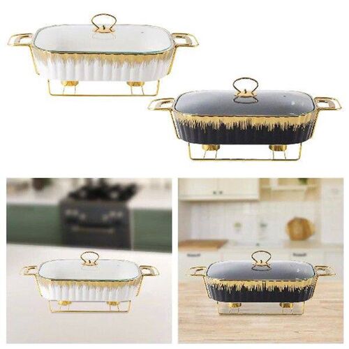 Buffet Dish Tray Clear Cover Easy to Clean Serving Dish