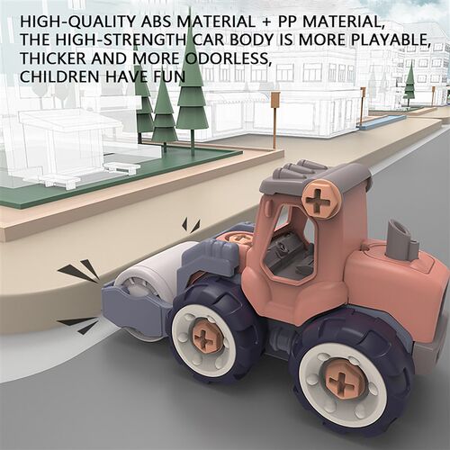 Children Detachable Assembly Engineering Vehicle DIY Toys As