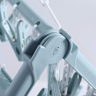 32 clip foldable clothes rack for drying clothes折叠晾衣架