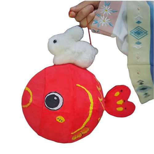 木子手作灯笼手工diy 中秋节灯笼 鱼灯笼 灯笼古风 汉服花灯