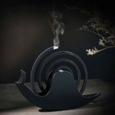 Snail Mosquito Coil Holder Retro Wrought Iron Metal Stand