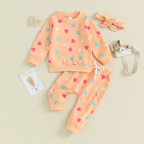 2024-10-23 Lioraitiin 0-3Y Toddler Girls Valentines Day Set