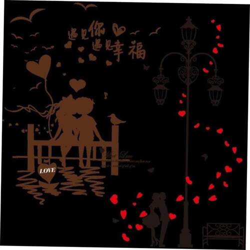 bedroom room wallpaper sticker wall decoration sea newspape