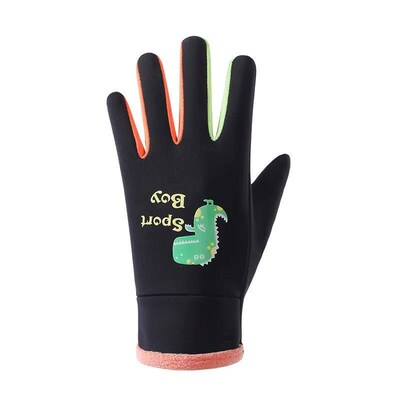 Childrens Gloves Cartoon Fluorescence Outdoor Cycling Dinos