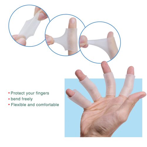 12pcs Silicone Gel Finger Sleeve Toe Protectors Huallx Sepat
