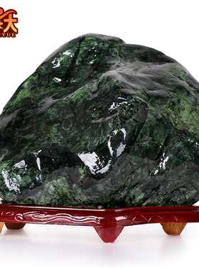 天然泰山玉原石摆件墨玉石敢当观赏奇石工艺品客厅办公室靠山石头