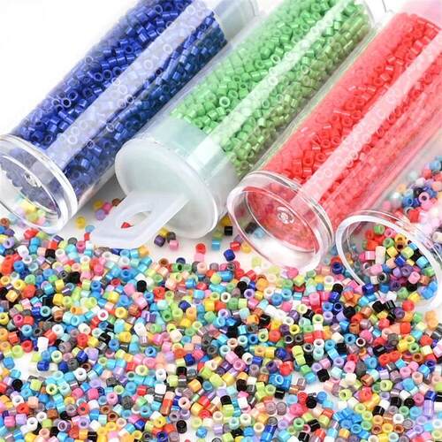 Japan 11/0 Mini Glass Beads 2000Pcs Small Cylindrical Beads