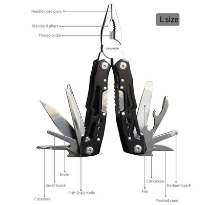 Outdoor Multitool Camping Portable Stainless Steel Edc Foldi