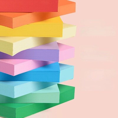 100pcs Origami Square Paper Double Sided Folding Lucky Wish