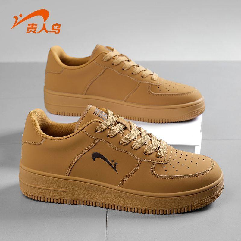 贵人鸟男鞋板鞋春夏秋男女情侣款百搭小白鞋空军一号运动休闲鞋