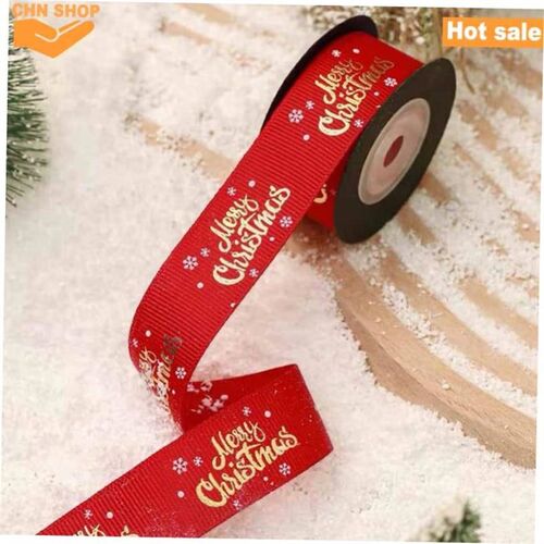 Christmas wrapping paper silk ribbon Gift decoration Ribbons