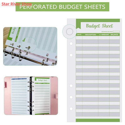Set of 12 Expense Tracker Budget Sheets Money Organizer for