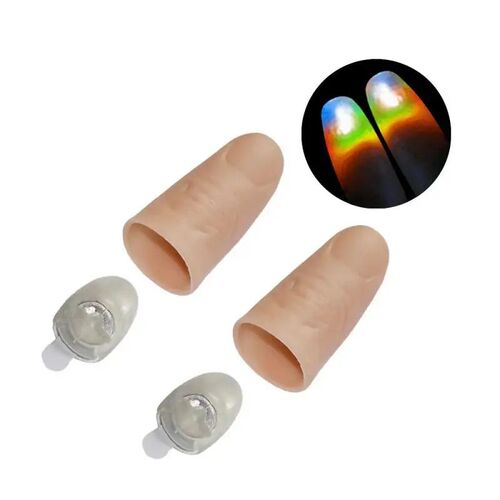 2pcs Thumbs Led Light up Toys Kids Magical Trick Props Funny