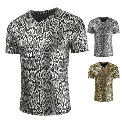 Summer 2025 Casual Party Snake Pattern Fashion Slim Fit Shor