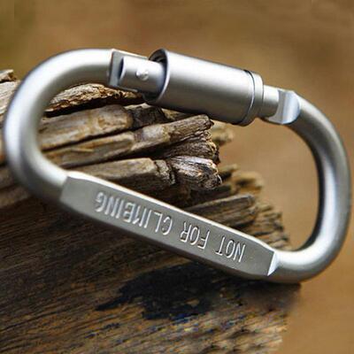 6pcs/lot Carabiner Travel Kit Camping Equipment Alloy Alumin
